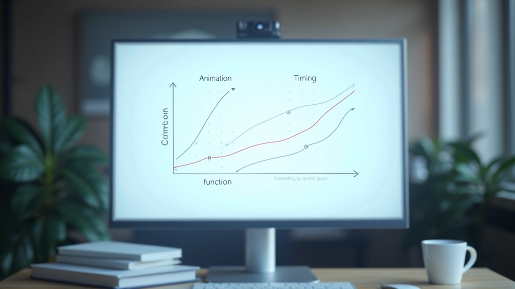 Gráfico mostrando diferentes timing curves e easing functions em CSS, visualização de curvas de animação bezier