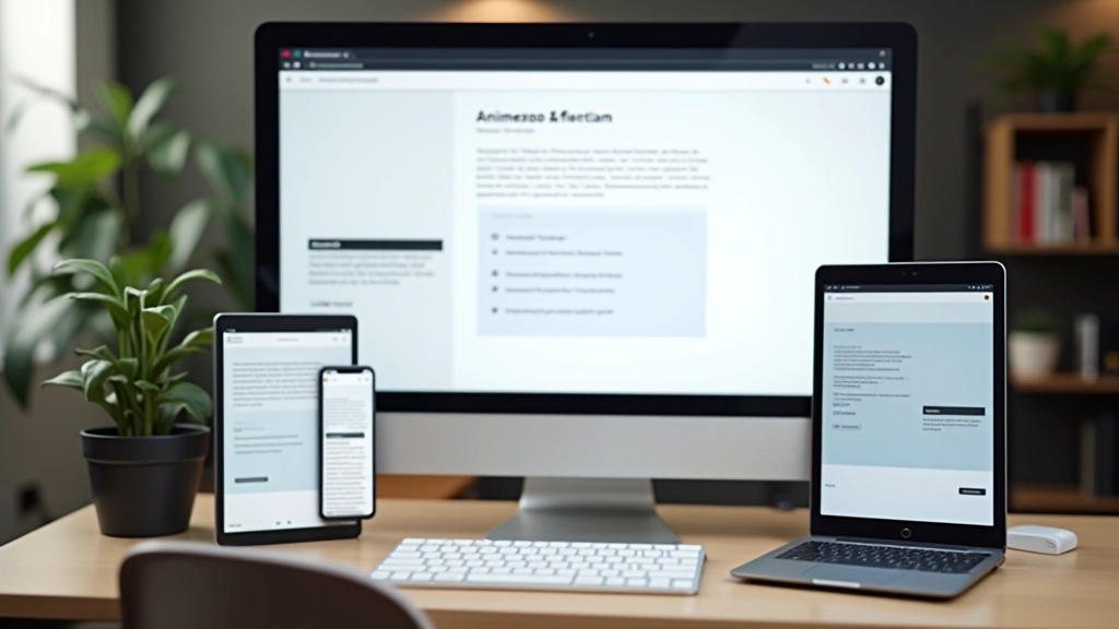 Demonstração final de um website responsivo mostrando efeitos hover em diferentes elementos, múltiplas telas, design polido